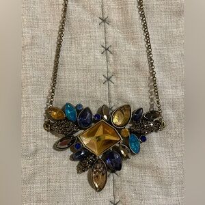 Faux genstone necklace